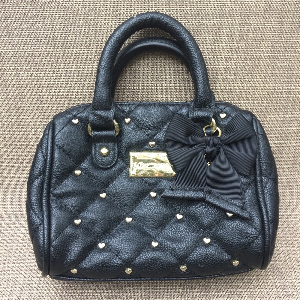 Betsey Johnson Mini Black Wristlet Purse